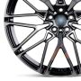 Легковой диск Skill Wheels SL818 11,5x22 5x112 ET43 66,6 чёрный + полированные спицы под тёмным лаком